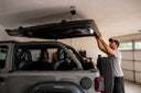 Remove Jeep Hardtop in a Low Garage Ceiling