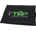TopLift Pros Store-A-Door™ Jeep® door storage cart cover, beige fabric with handles, designed for easy transport and protection.
