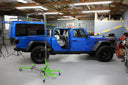 Jeep Gladiator Gladiator Pro hardtop removal and storage tool by TopLift Pros, shown installed on a Jeep Gladiator vehicle.