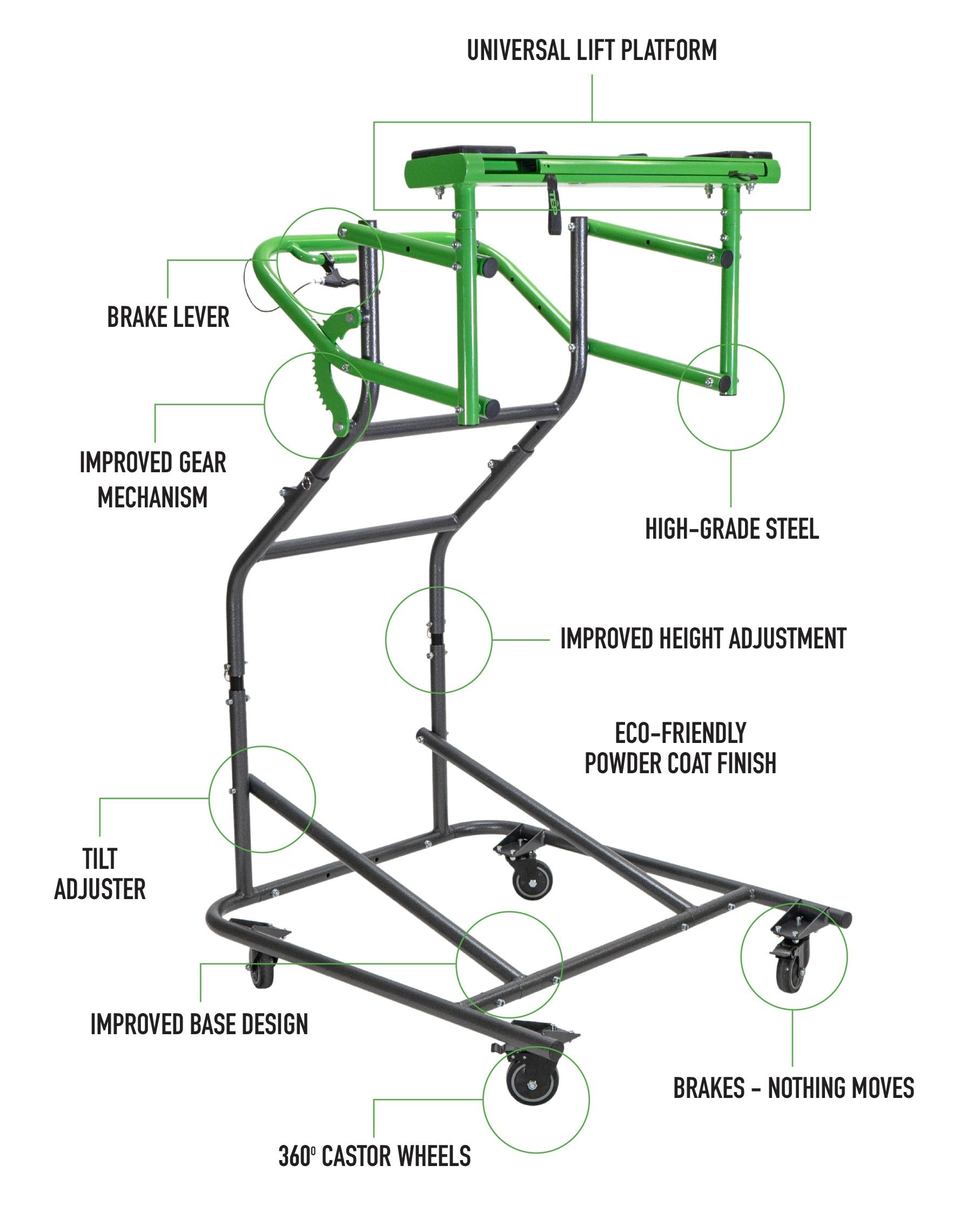 TOPLIFT PRO™ V2.0 - Hardtop Removal Tool and Storage Device for Jeep Wrangler® Models YJ, TJ, JK & JL