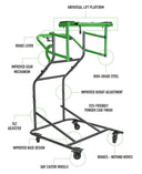 Big Bundle TopLift Pros Jeep and Ford Bronco lifting system with Power Pro attachment and door cart with cover, for 2/4 door vehicles.