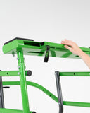 TopLift Pro V2 hardtop removal and storage tool for Jeep Wrangler and Ford Bronco, shown on lift platform.