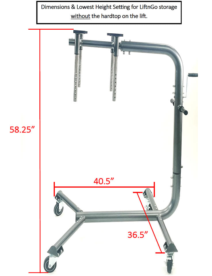 LIFTnGO™ - Hardtop Removal Tool and Storage Device for Jeep Wrangler & Ford® Bronco 4-Door