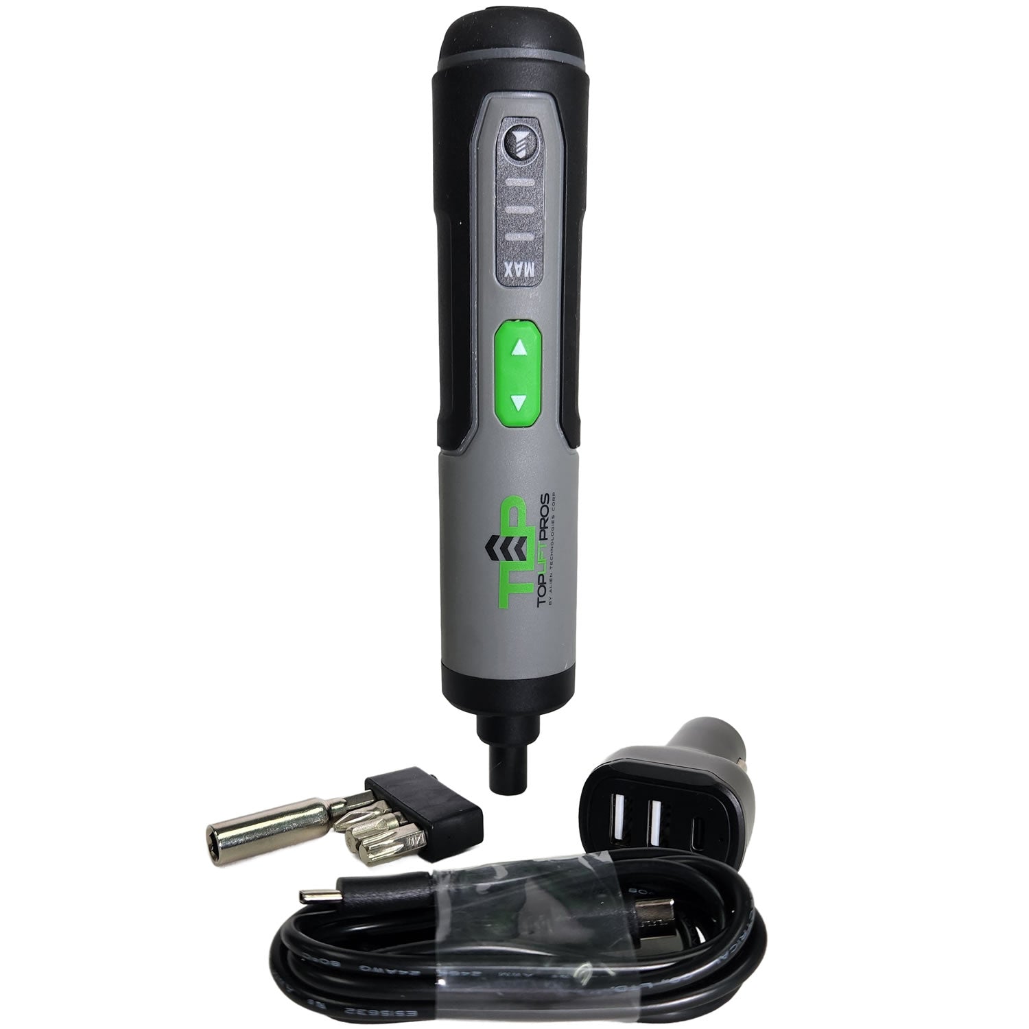 TopLift Pros™ TurnPro Cordless Driver Re-chargeable Tool with Bits and Station for Hard Top Bolts