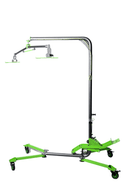 TopLift Pros Gladiator Pro hardtop removal and storage tool for Jeep Gladiator, shown in use with the hardtop lifted.